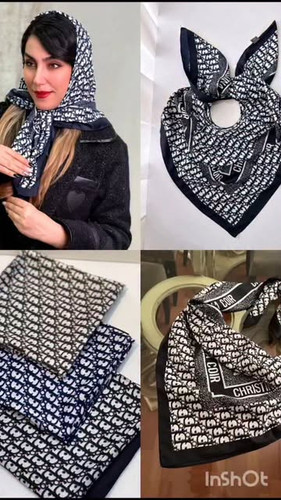 روسری سایز 90 دیور خوش رنگ و خوش طرح مینی اسکارف